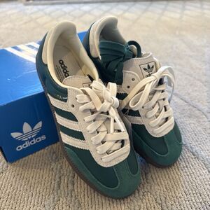 NEW w/ tag & box verified Adidas Samba OG Collegiate green/cream/white US Sz 4 M